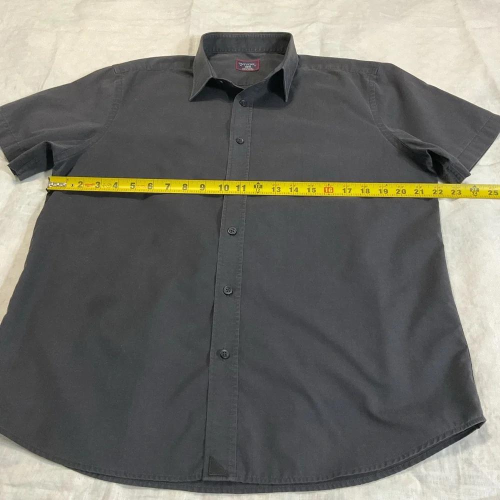 UNTUCKit Shirt Men’s Large Black Button Down Preppy 100% Cotton - Picture 4 of 7